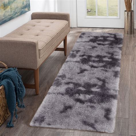 Caromio Plush Polyester Shag Area Rug X Fluffy Runner Rug Plush