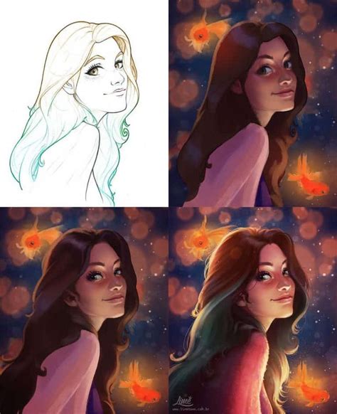 How To Paint These 21 Digital Portraits Step By Step Digital