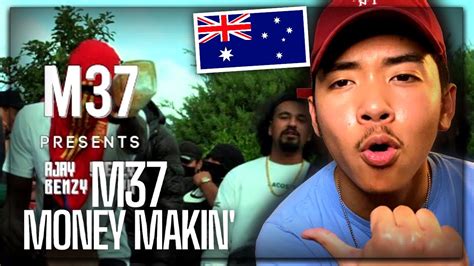 M37 Money Makin Official Music Video AMERICAN REACTION Australian