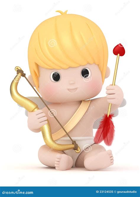 Cupid With Bow And Arrow Royalty Free Stock Photo - Image: 23124535