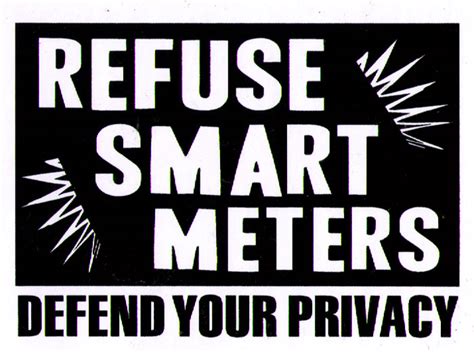 Refuse Smart Meters Defend Your Privacy Small Bumper Sticker