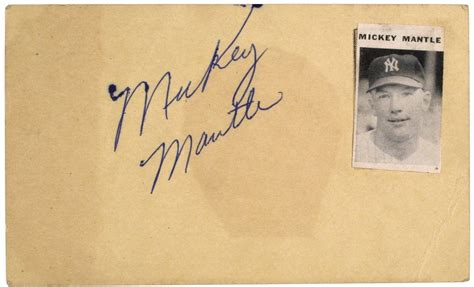 Mickey Mantle | PSA AutographFacts℠