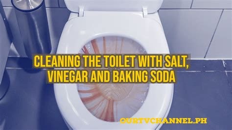 Cleaning The Toilet With Salt Vinegar And Baking Soda Youtube