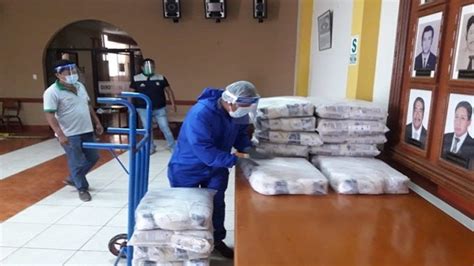 Tacna Municipalidad de Calana recibe más de dos toneladas de alimentos