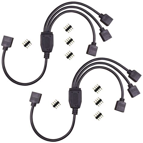 Amazon Rgbzone Pack Black Pins Led Splitter Cable Strip