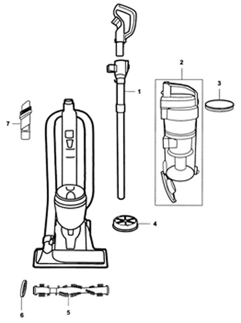 Schematic And Parts List For Hoover Model Uh72460 Vacuumsrus