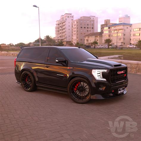 Modern Gmc Yukon Gt Packs Lambo Doors And Front Hinged Engine Hood Cgi