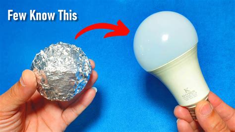 Don T Throw Old Led Bulb Amazing Trick With Aluminium Foil Just Put