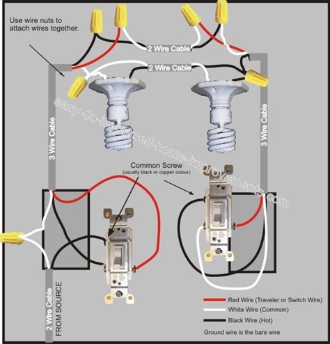 3 Way Light Switch Wiring Diagrams