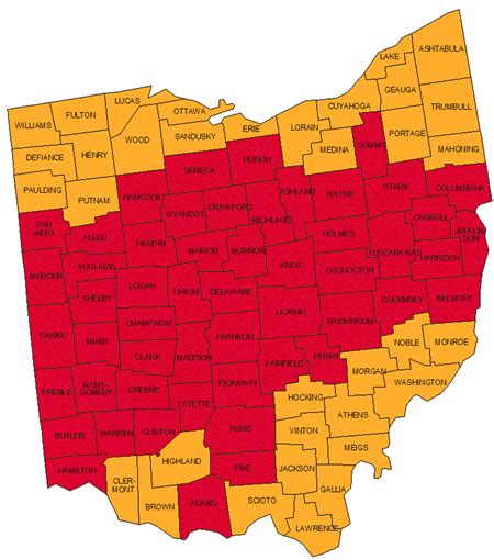 EPA Map of Ohio Radon Zones | Brown Township