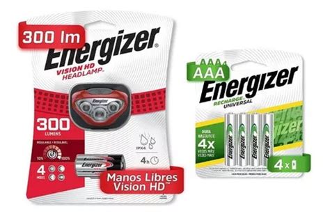 Linterna Energizer Manos Libre Hdb322 4 Pilas Aaa Rec Color De La