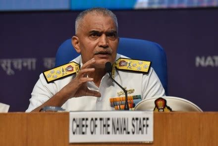 Indian Navy Chief Admiral R Hari Editorial Stock Photo - Stock Image ...