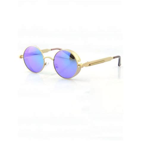 Retro Style Round Mirrored Sunglassses 31 Liked On Polyvore