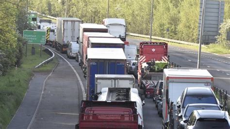 Colsterworth Crashes On A1 Causing Long Delays For Drivers Bbc News