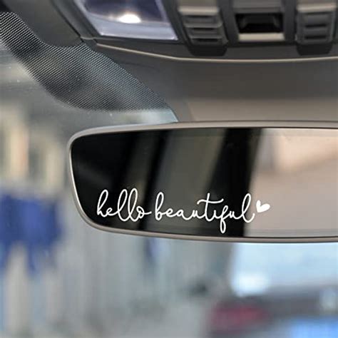 Amazon X Hello Beautiful Rearview Mirror Decal Vanity Mirror