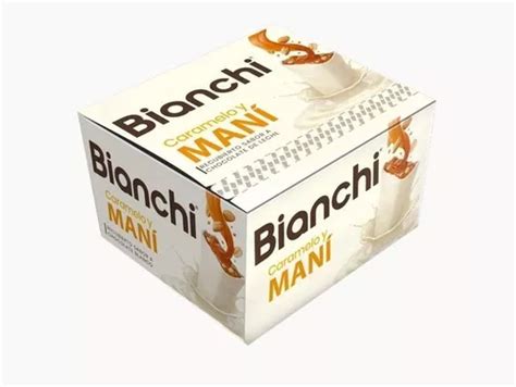 Barra Bianchi Caramelo Y Mani Chocolate Blanco Mercadolibre