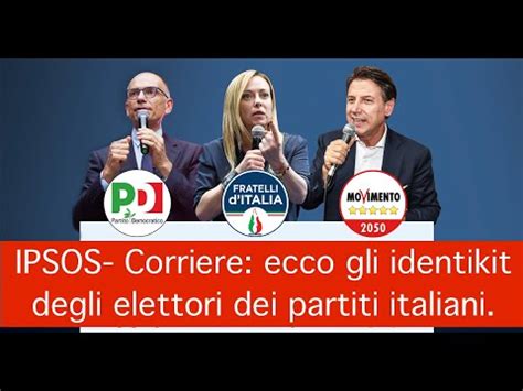 IPSOS Corriere Ecco Gli Identikit Degli Elettori Dei Partiti Italiani