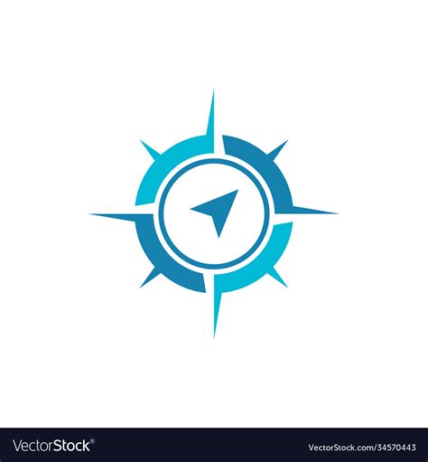 Compass Logo Template Royalty Free Vector Image