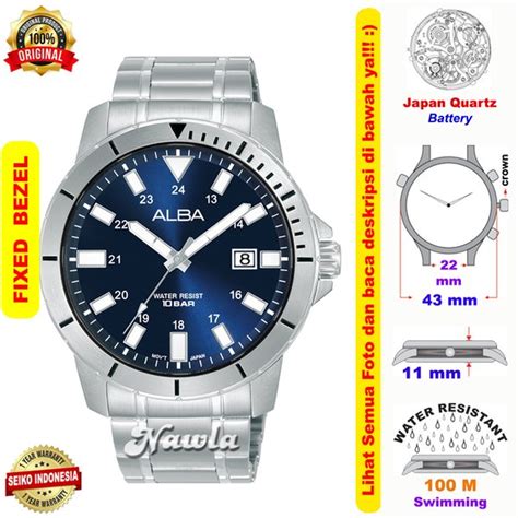 Jual Alba Quartz AS9R97X1 Blue Dial Jam Tangan Pria AS9R97 Di Lapak