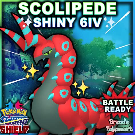 Ultra Shiny 6IV SCOLIPEDE // Pokemon Sword and Shield // Lv100 - Etsy