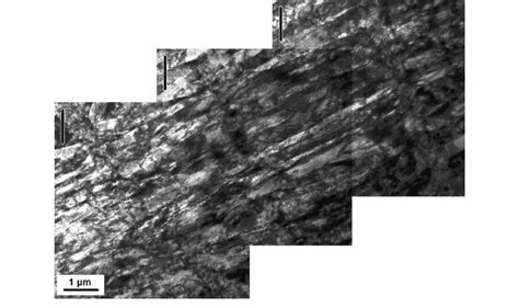 Tem Micrograph Showing Lath Boundaries In Martensite After Cold Rolling