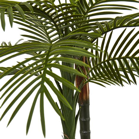 Earthflora Artificial Roebellinii Palms 55 Double Robellini Palm Tree Uv Resistant Indoor