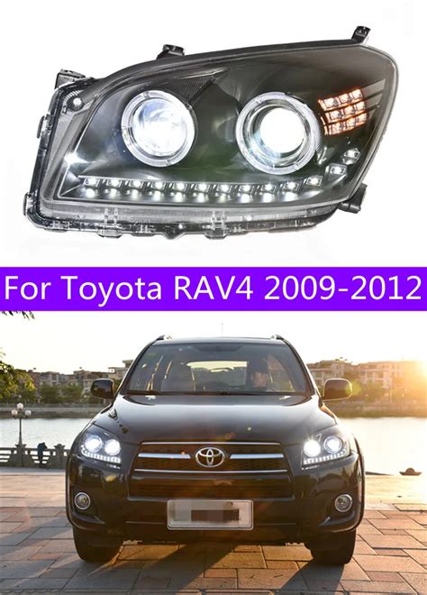 Headlight Led For Toyota Rav4 2009 2012 Headlights Rav 4 Drl Turn Signal High Beam Angel Eye