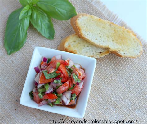 Kitchen Simmer Tomato Basil Bruschetta