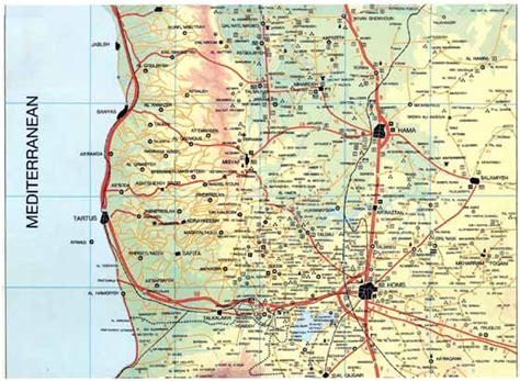 Mapas Imprimidos De Siria Con Posibilidad De Descargar