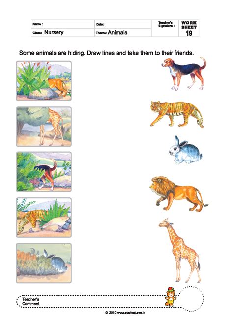 Free Pre Primary Worksheets