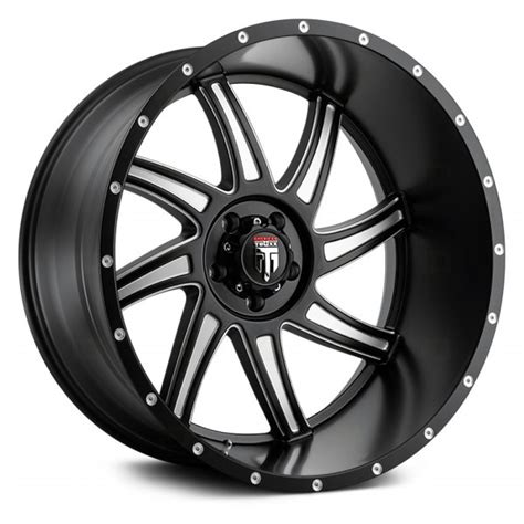 AMERICAN TRUXX AT162 VORTEX Wheels Black With Milled Accents Rims