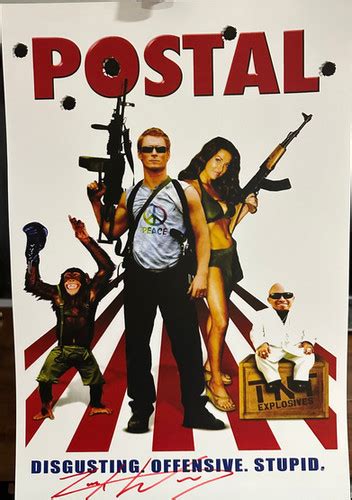 Zack Ward signed Postal Movie Poster - 13x19 | Official AsylumStore