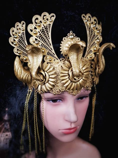 Cleopatra Crown Snake Cobra Headpiece Medusaavailable in | Etsy