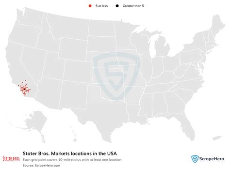 Number of Stater Bros. Markets locations in the USA in 2025 | ScrapeHero