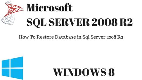 How To Restore Database In Sql Server Youtube