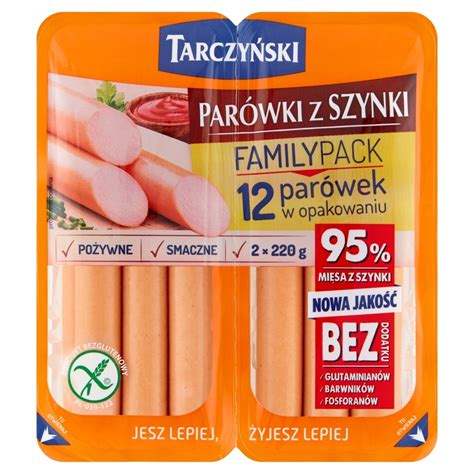 Tarczyński Family Pack Parówki premium z szynki 440 g 2 x 220 g