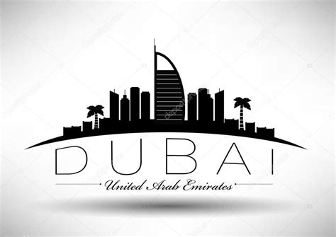 Modern Dubai City Skyline Design — Stock Vector © kursatunsal #39181101