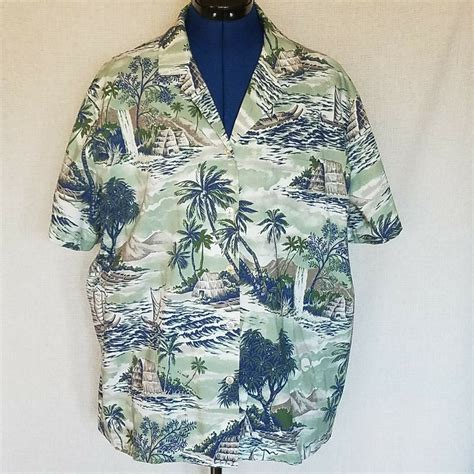 Hilo Hattie The Hawaiian Original Mens Shirt Size L A… Gem