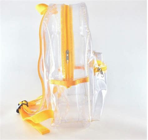 Mochila Transparente Enfermagem Plástico Cristal Vinil Elo7