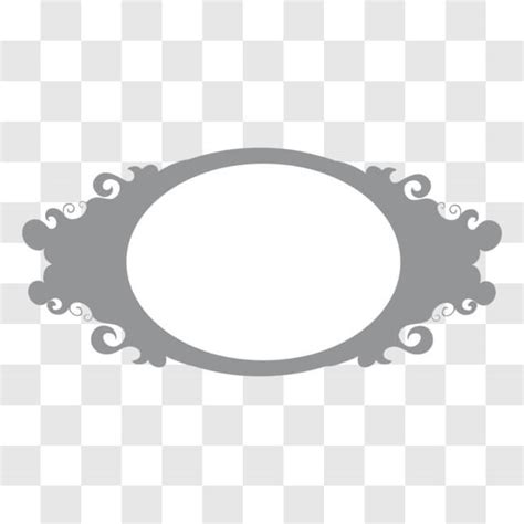 Download Elegant Oval Frame With Swirls For Home Decor Png Online