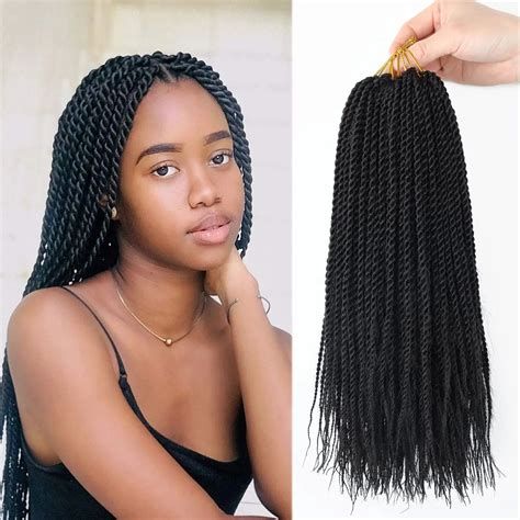 Small Senegalese Twist Crochet Hair 16 Jumbo Box Braids 14 18 22