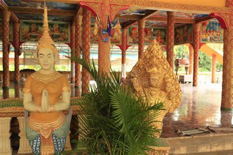 Buddhist temple Cambodia editorial image. Image of colorful - 108726820