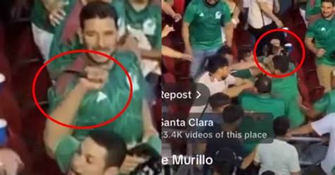 Video Aficionado Mexicano Apuñalado En Partido Contra Qatar