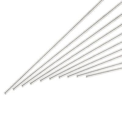 10pcs 2mm X 300mm Stainless Steel Round Rod Metal Solid Shaft Rods