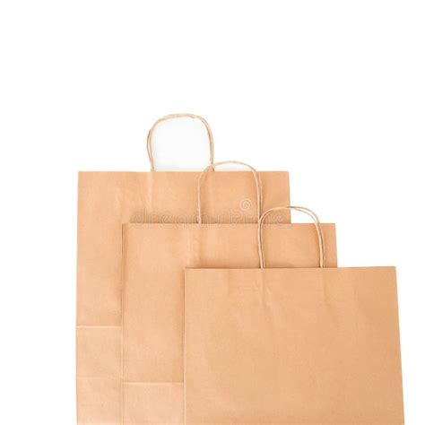 Craft Bags On A White Background Without A Logo Space For Text Top