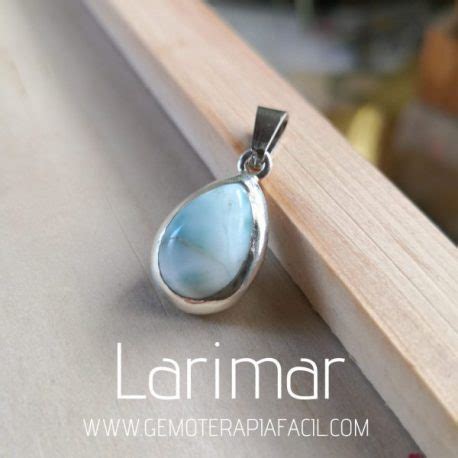 Colgante de LARIMAR plata de ley Gemoterapia Fácil Tienda de