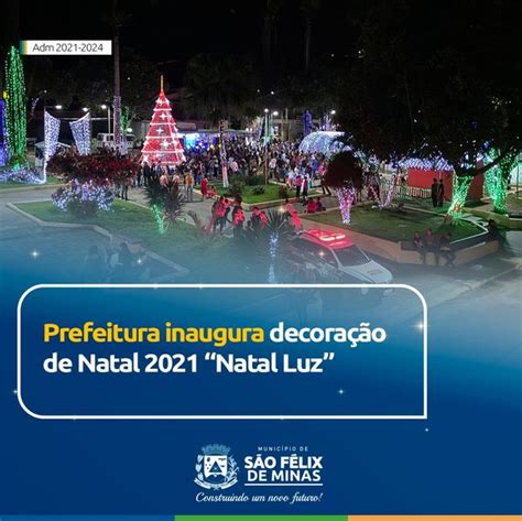 Prefeitura Municipal Inaugura A Decoração De Natal O “natal Luz