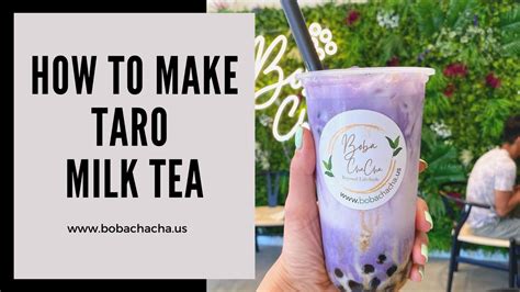 How To Prepare Homemade Taro Milk Tea A Complete Guide