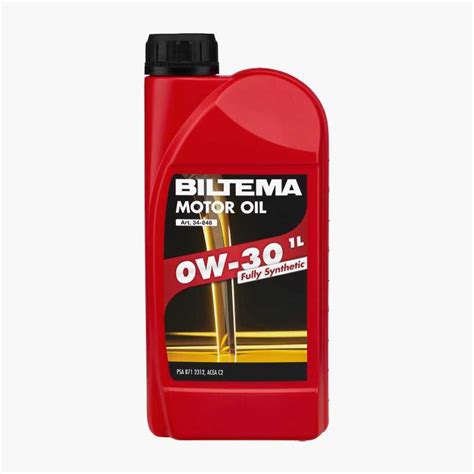 Fully Synthetic Motor Oil W Acea C Litre Biltema Fi