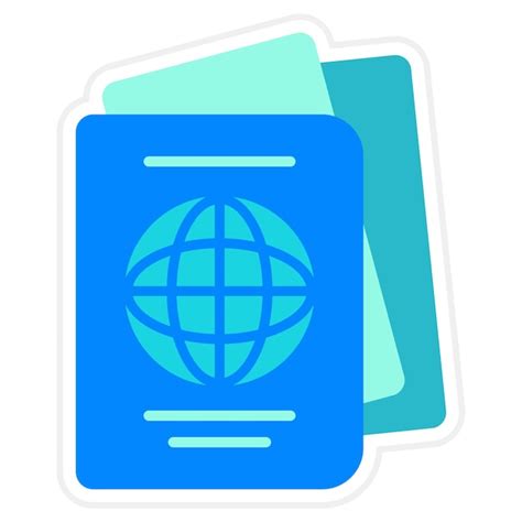 Premium Vector Passport Icon